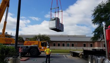 HVAC Crane installation
Bldg 4142 Crane lift