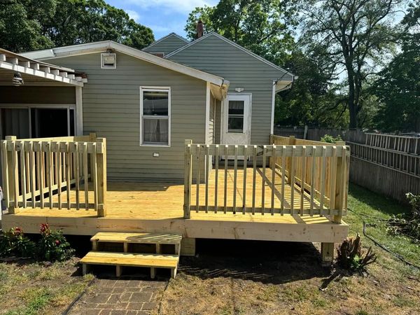 A new sun deck and patio.