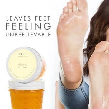 Foot care product with smooth feet.