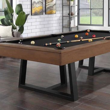 Contemporary pool table recently moved from Camp Hill to Hershey PA by The Billiard Barn