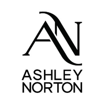 Stylish black and white logo with initials A and N for Ashley Norton.