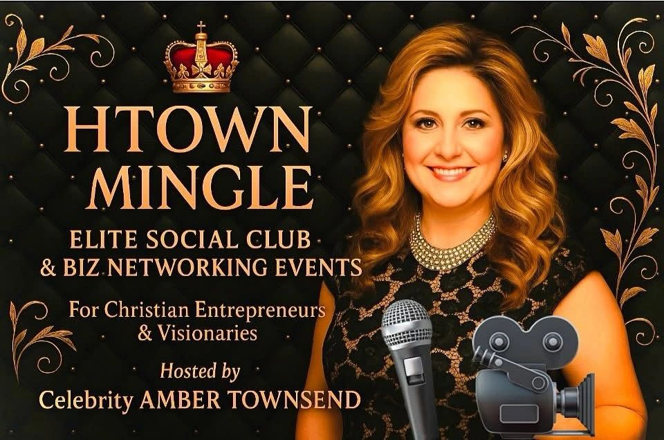 Celebrity AT founder of HTOWN MINGLE "Elite Social Club & Biz Networking hosting a "Sip and Spark".