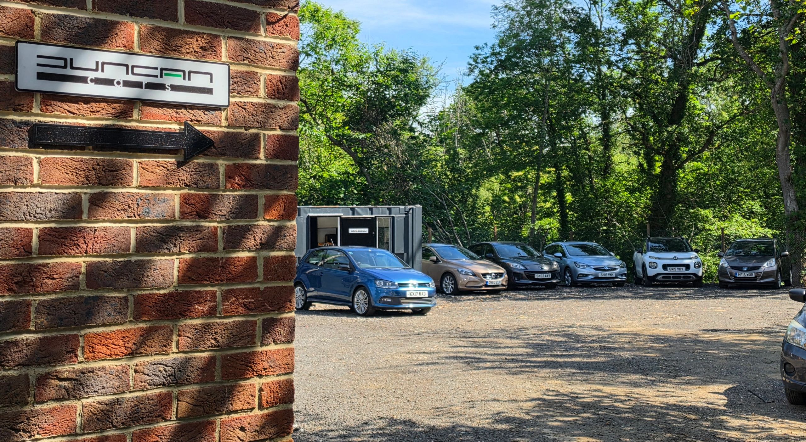 Our used car forecourt in Rowfant, Crawley Down, West Sussex.