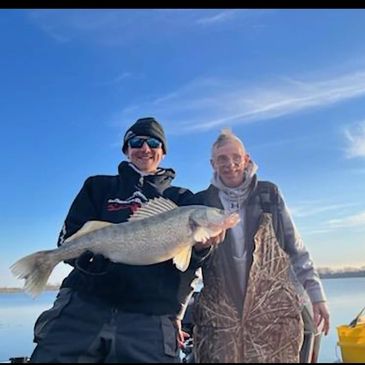 Dad and I our last time on Erie together.