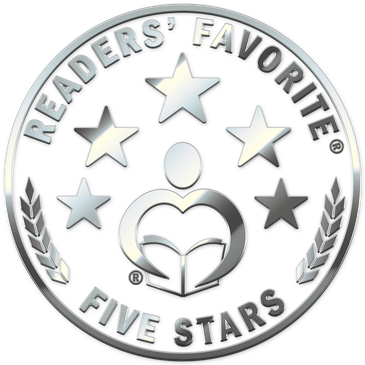 Silver badge showing "Readers' Favorite Five Stars."