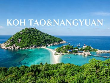 泰国涛岛和南园岛美丽的海岛风光。