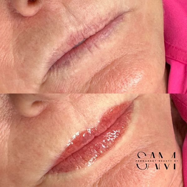 Lip correction lip blush correcting lips shape