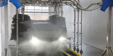Drive through car wash system uk for car dealers and car rental car washes