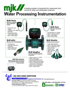 MJK Water Processing Instrumentation NRW equipment Philippines, Waterkonsult.