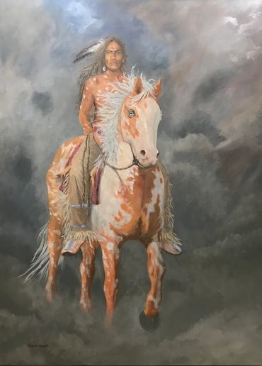 “The Vision”
​of Crazy Horse
“48 x 36” – Oil on Canvas
SOLD