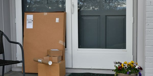 packages left by the front door