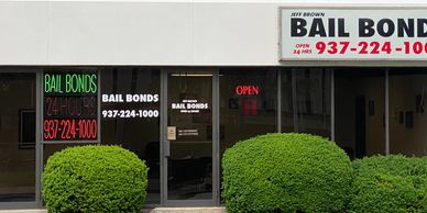 Jeff Brown Bail Bonds office located at 32 N. Wilkinson in downtown Dayton. Closest to the jail .