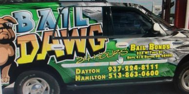BAILDAWG based in Dayton Ohio call 937-224-8111 for all your bonding needs. Mobile agency.