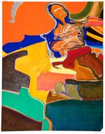 Abstract Watercolor Painting of Kumulipo Hawaiian Creation Chant by Sue Boydston