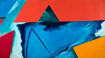 Abstract painting by Sue Boydston