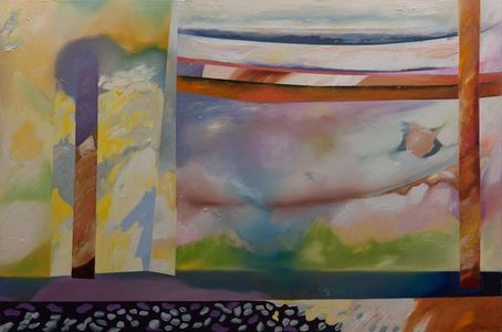 Abstract Landscape Painting by Sue Boydston