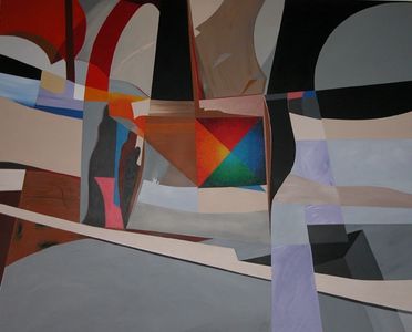 Abstract painting by Sue Boydston