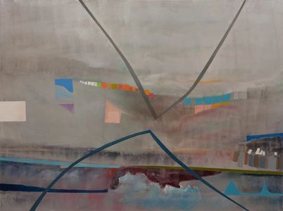 Abstract oil painting by Sue Boydston