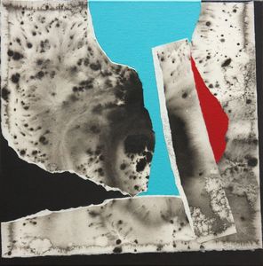 Abstract collage Painting by Sue Boydston