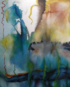 Abstract painting by Sue Boydston