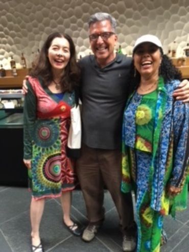 With Alexa my teacher who visit my booth at Kimmel Performing Arts Center of Philadelphia, PA