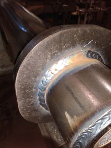 MIG weld on pipe and some plate.