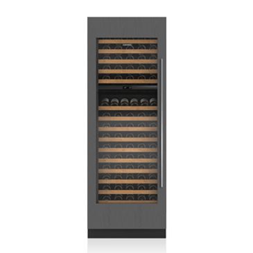 SubZero Designer series wine storage panel ready