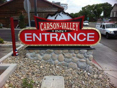 Signcrafters - CV Inn Custom Monument Sign Reno
