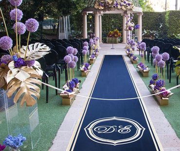 Custom Hand Painted Aisle Runner