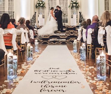 Custom Hand Painted Aisle Runner