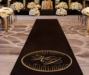 Custom Hand Painted Aisle Runner