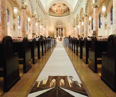 Custom Hand Painted Aisle Runner