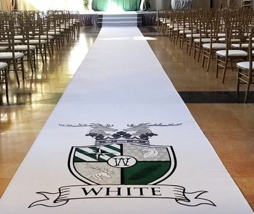 Custom Hand Painted Aisle Runner