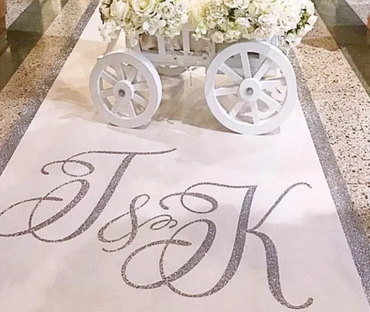 Custom Hand Painted Aisle Runner