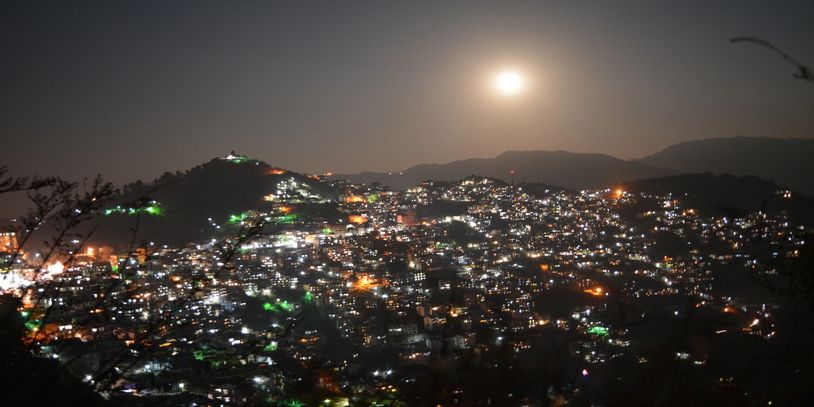 Shimla night view.
