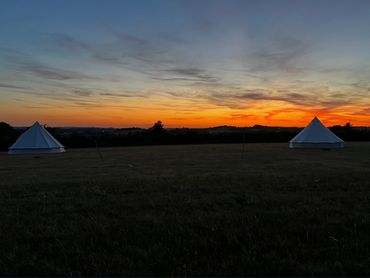 Bell tent camping