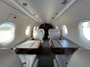 N132AS Pilatus PC12 available to charter, interior cabin photo