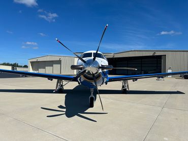 N132AS Pilatus PC12 available to charter, exterior photo