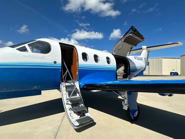 N132AS Pilatus PC12 available to charter, exterior photo