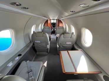 N132AS Pilatus PC12 available to charter, interior cabin photo