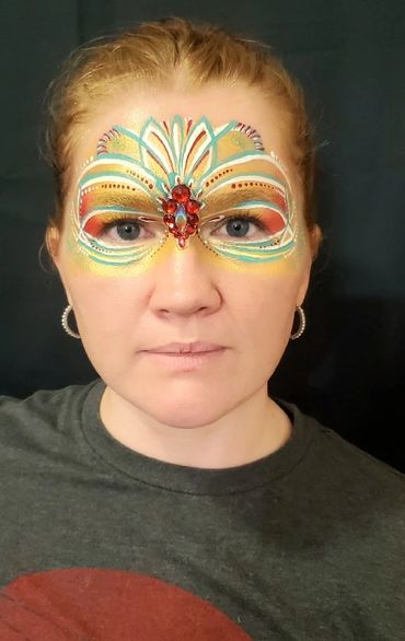 Artist's final exam project for International Face Painting School, Professional Course.
