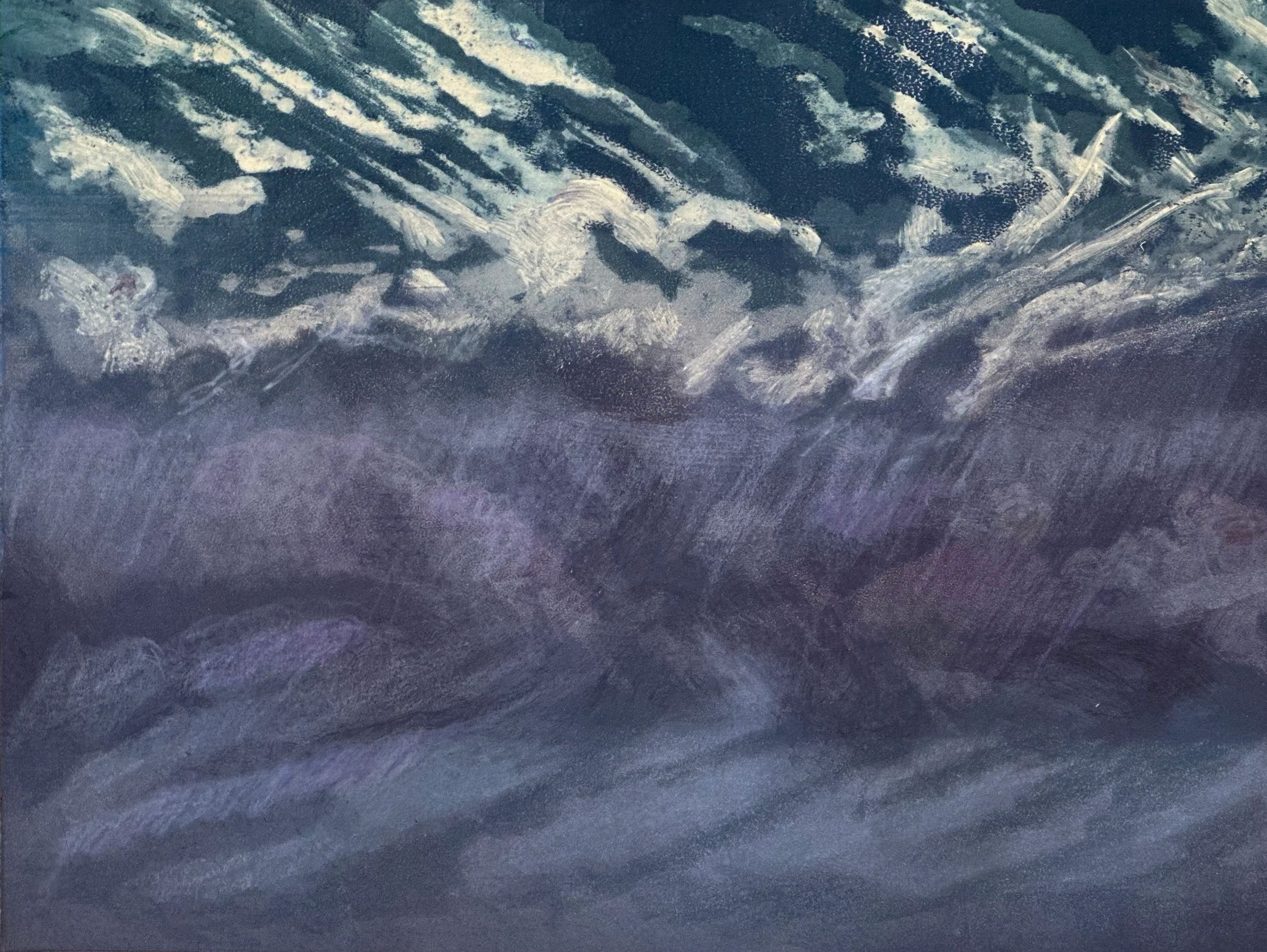 Artwork of stormy rainy sky