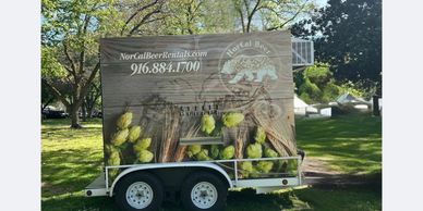 6 Tap Draft, Beverage and Refrigeration Trailer
