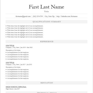 On Point Resume 1