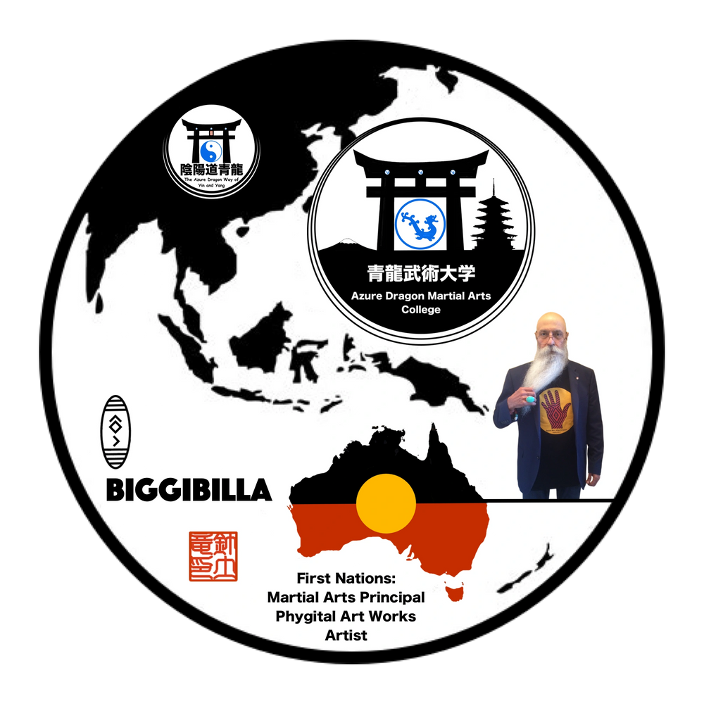 Biggibilla: Martial Arts Principal - Australian First Nations Phygital Art Works Artist.