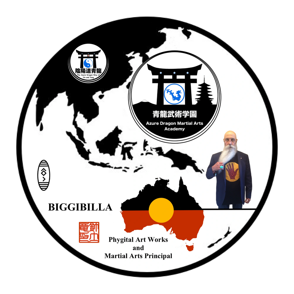 Biggibilla: Martial Arts Principal - Australian First Nations Phygital Art Works Artist.
