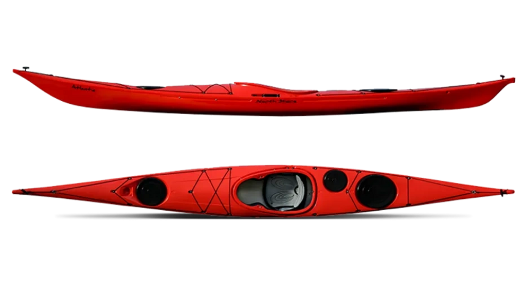 Northshore Atlantic and Atlantic LV sea kayak in Rotomolded plastic
