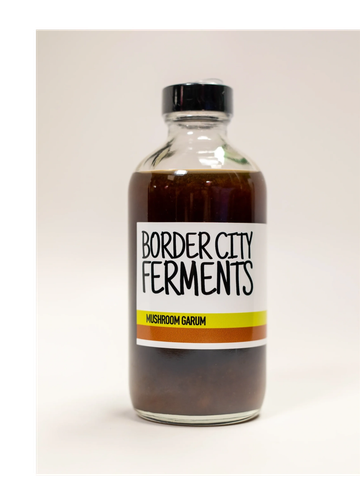 bottle of mushroom concentrate