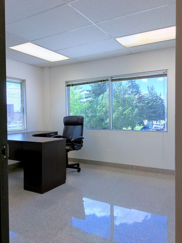 Small office for rent AT THE WRIGHT BUSINESS CENTRE in Calgary SE. Nice, clean, all inclusive.
