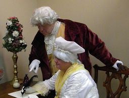 George and Martha Washington and the founding of a new nation.  They share a variety of moments of t